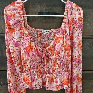 Floral Chiffon Blouse